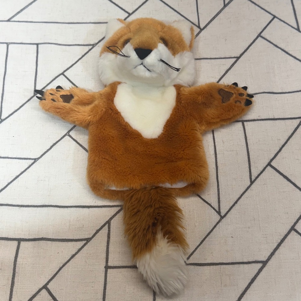 The Puppet Company Fox Hand Puppet OS Orange White Plush Storytelling‎ PC008012